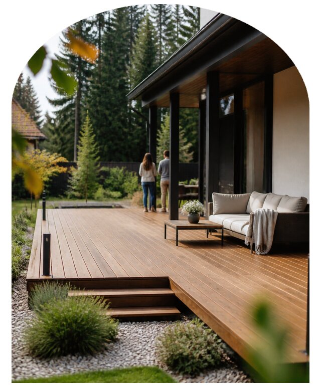Терраса на участке под ключ в Ростове от 184734 р. | Метпроект-Рсв